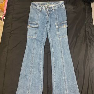 Low Rise Flared Jeans